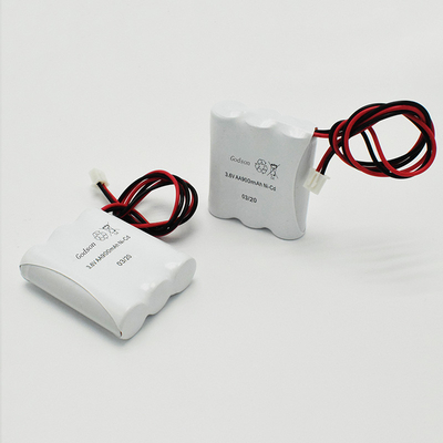 Éclairage d'urgence côte à côte type Ni-Cd batterie AA900mAh 3.6V