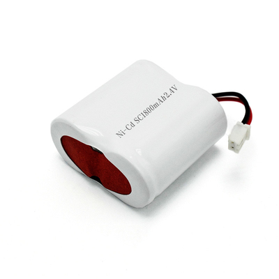 Batterie d'éclairage d'urgence Ni-Cd Batterie SC1800mAh 2.4V 4.32Wh Type côte à côte