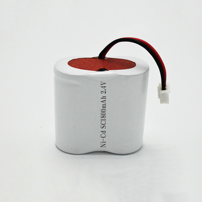 Batterie d'éclairage d'urgence Ni-Cd Batterie SC1800mAh 2.4V 4.32Wh Type côte à côte