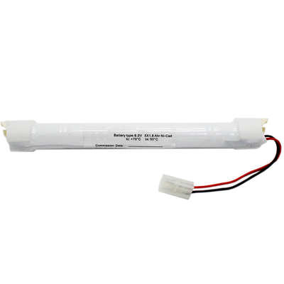 Batterie d'éclairage d'urgence Ni-Cd Batterie SC1800mAh 6.0V 10.8Wh OEM Type Stick avec module de montage sur le mur latéral