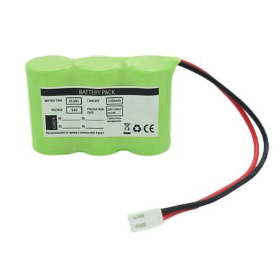 3S1P côté à côté Type 3.6V Ni-Mh C4700mAh Batterie rechargeable à haute température OEM PVC