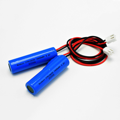 Piles cylindriques LiFePO4 de type IFR 18650*1 avec PCM 1.6Ah 3.2V