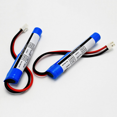 Type de bâton en PVC IFR 18650*2 Cellule en série avec module de commande de protection 0.6Ah 6.4V LiFePO4 Piles cylindriques