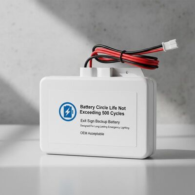 Batterie de secours pour signalisation de sortie, durée de vie du cycle de batterie ne dépassant pas 500, conçue pour un éclairage de secours durable, OEM acceptable