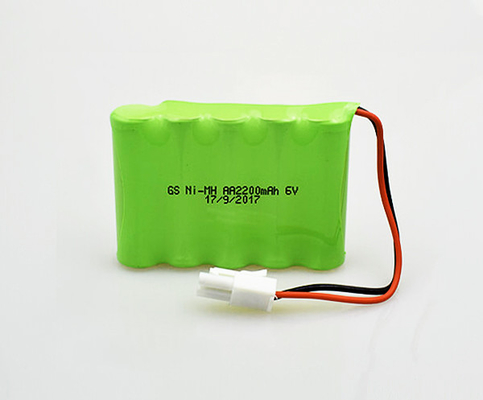 Batteries rechargeables NiMH 2200mAh 6.0V de lumière de sortie de secours d'aa