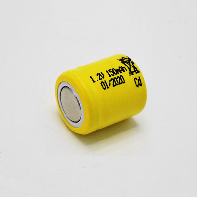 1,2 cellule rechargeable de l'éclairage de secours de batterie de Cd de Ni de V 150mAh