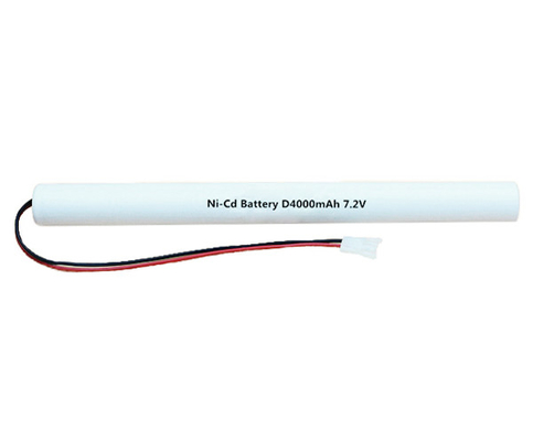 Batteries de lumière de sortie de secours de Rechargable NiCd 7,2 V D4000mAh