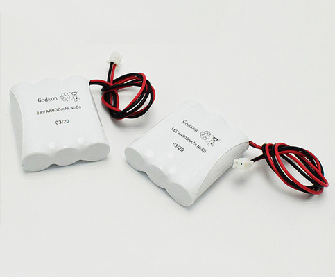 Batterie des batteries JST XHP 2P NiCd de lumière de sortie de secours d'Aa900mah