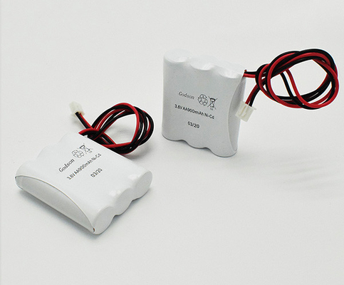 Batterie des batteries JST XHP 2P NiCd de lumière de sortie de secours d'Aa900mah