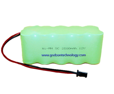 Sc rechargeable 2500mAh de la batterie 12V de NiMH de batteries de lumière de sortie de secours