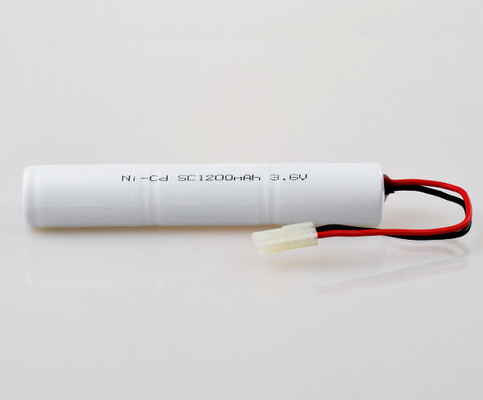 Paquet de bâton de batterie de Sc 1200mAh NiCd 3,6 V de signe de sortie de secours