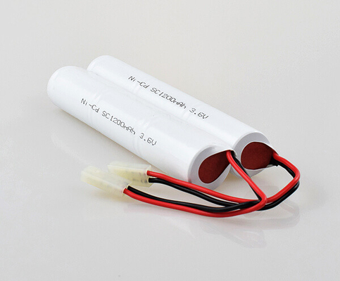Paquet de bâton de batterie de Sc 1200mAh NiCd 3,6 V de signe de sortie de secours