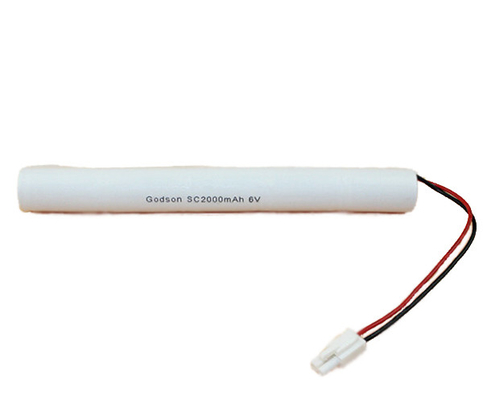 Cellule de durée de vie de la batterie SC2000mAh 6.0V de Cd de Ni de lumière de secours longue