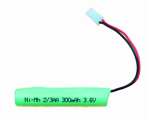 Type rechargeable de bâton du paquet 2 3AA 300mAh de batterie de Ni MH 3,6 V 300mah