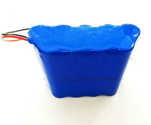 Pile à basse température de cellules de lithium de l'éclairage de secours 3,7 V ICR18650 20Ah