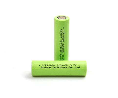 ion rechargeable de lithium des batteries ICR18650 3.7V de fer du lithium 2200mAh