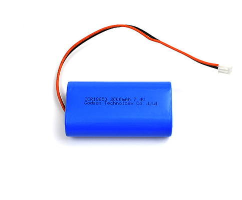 Batterie au lithium de lumière de secours d'ICR 18650 2000mAh 7,4 V favorable à l'environnement