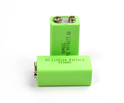 Batterie au lithium de lumière de secours de fer de lithium 500mAh 9V avec USB