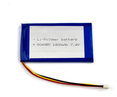 Cellules 604985 du polymère 55g 7,4 V Li Ion Battery 1400mAh de lithium
