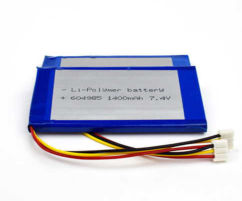 Cellules 604985 du polymère 55g 7,4 V Li Ion Battery 1400mAh de lithium