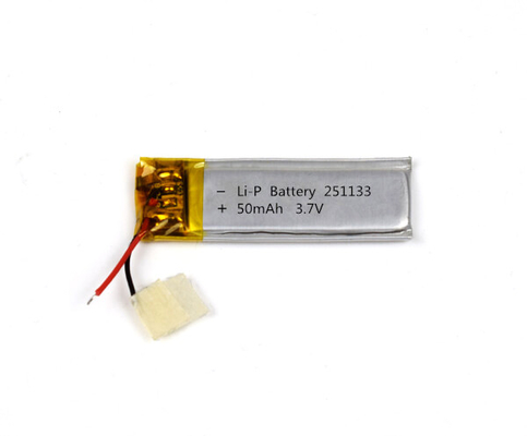 Batterie de polymère de lithium 251133 50mAh 3.7V avec la bonne vie de cycle