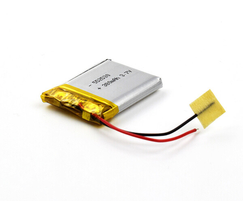 cellule de la batterie 380mAh de polymère du lithium 3.7V pour des éclairages de secours