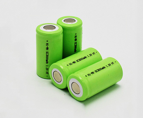 Cellules de HT du paquet SC3000mAh 1.2V de batterie de lumière de sortie de Ni MH 4 ans de vie