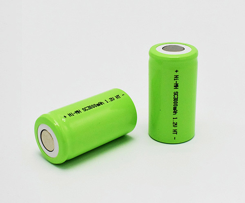 Cellules de HT du paquet SC3000mAh 1.2V de batterie de lumière de sortie de Ni MH 4 ans de vie