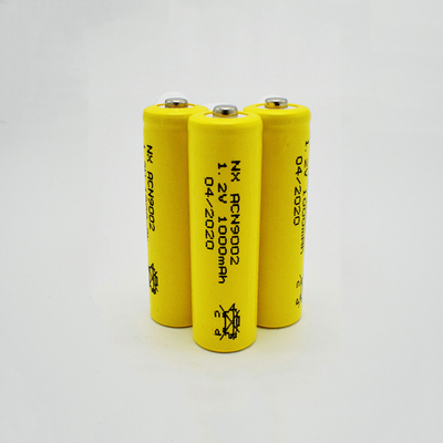NiCd 1,2 veste faite sur commande d'OEM de la batterie rechargeable aa 1000mAh de volt