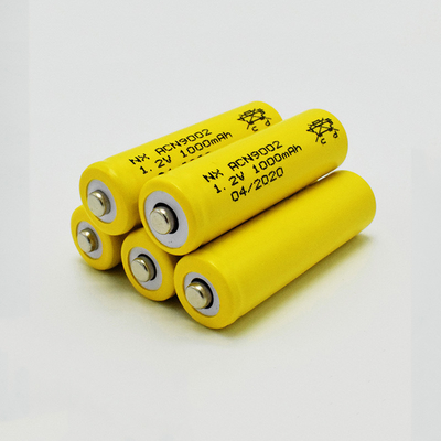 NiCd 1,2 veste faite sur commande d'OEM de la batterie rechargeable aa 1000mAh de volt