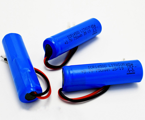 batterie au lithium de 750mAh 3.7V ICR14500 inodore avec la veste de PVC