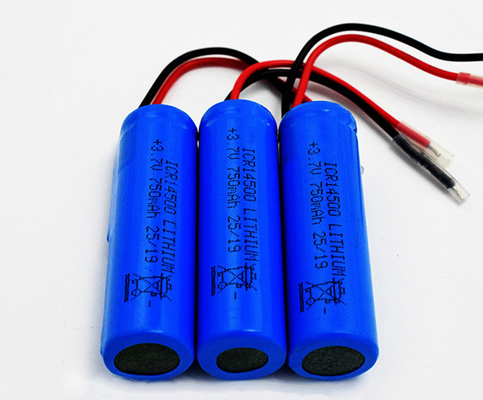 batterie au lithium de 750mAh 3.7V ICR14500 inodore avec la veste de PVC