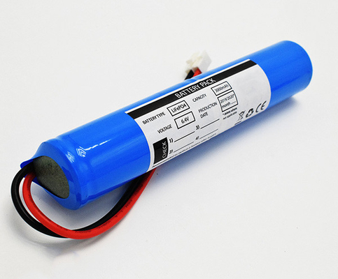 Batteries de lumière de sortie de secours du lithium Lifepo4 18650 6.4V 3000mAh