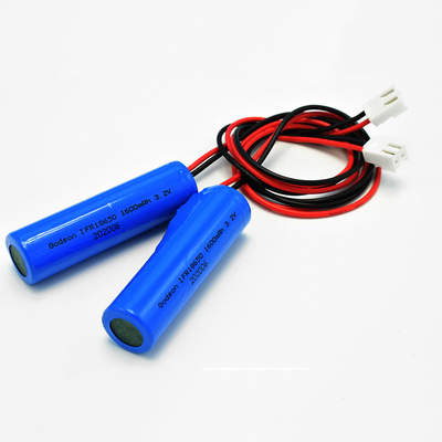 Lithium de la batterie 1600mAh Lifepo4 de signe de sortie de secours d'IFR18650 3.2V