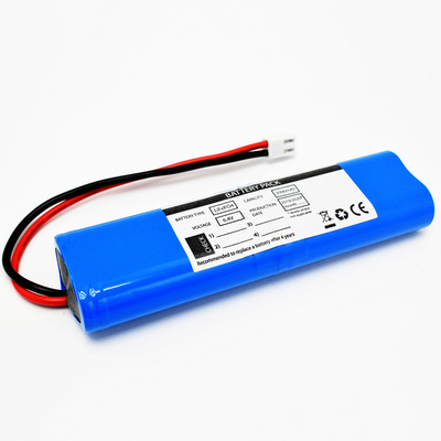 PVC bleu de la batterie 6.4V de la batterie LiFePO4 3000mah d'éclairage de secours
