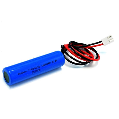 Lithium de la batterie 1600mAh Lifepo4 de signe de sortie de secours d'IFR18650 3.2V