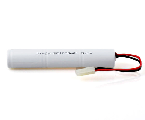 SC1200mAh paquet cadmium-nickel de bâton de cellules de batterie de NiCd de 3,6 volts