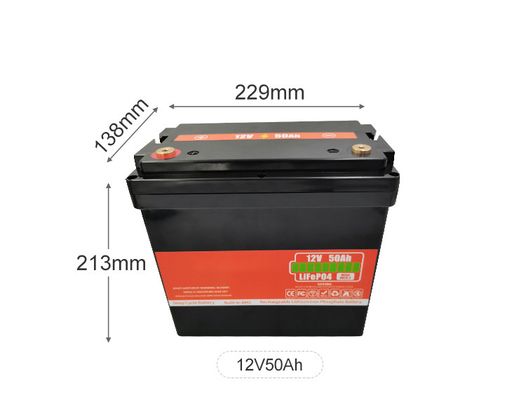 OEM batterie au lithium 12v 50Ah batterie solaire avec cycle profond